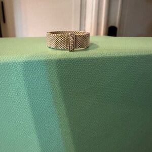 This is a stunning retired design: Tiffany & Co Somerset 4 Diamond Mesh Ring